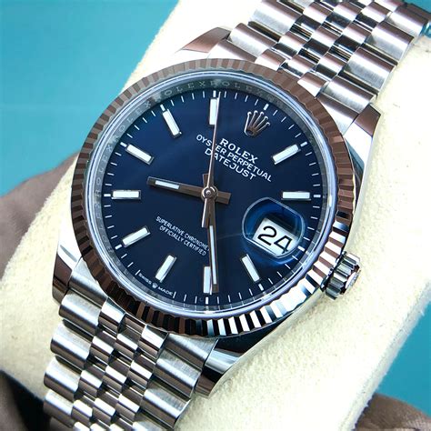 rolex date just blue dial.